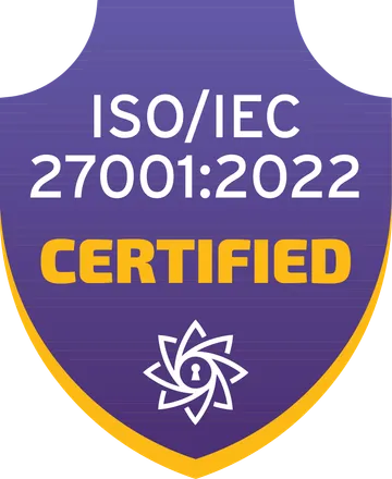ISO/IEC 27001:2022 zertifiziert