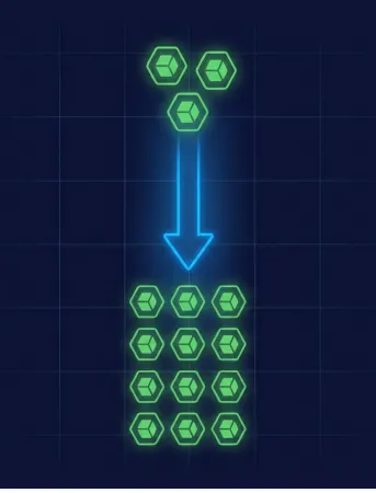 Auto-Scaling-Visualisierung — Nodes und Pods unter Last