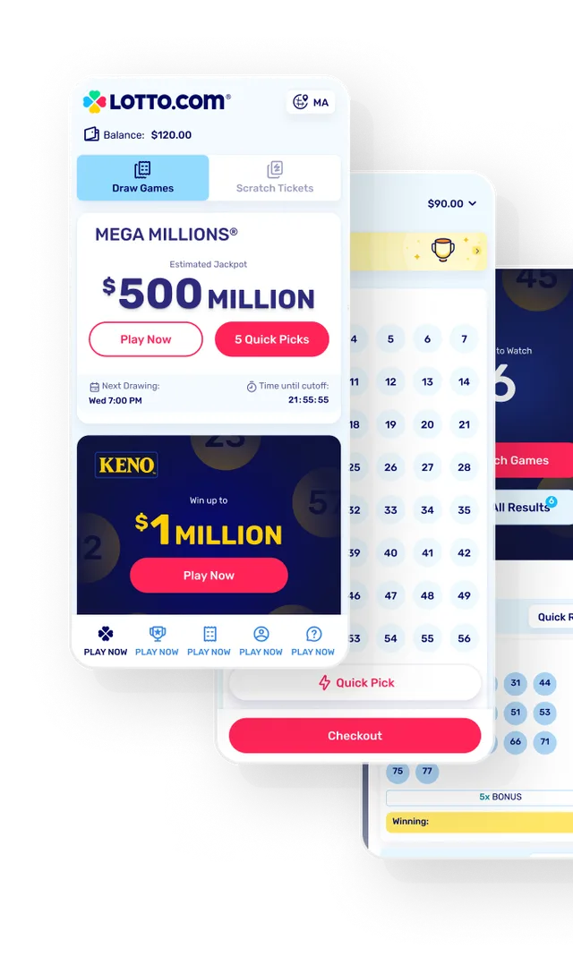 lotto.com Consumer-Apps — Mega Millions und Keno